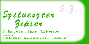 szilveszter zipser business card